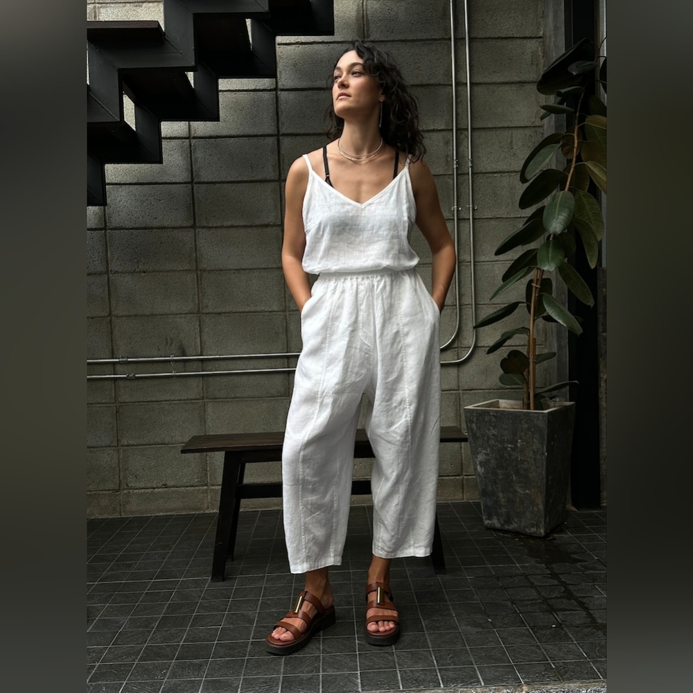 Manufacture De Lin 100% Linen Cocos Trouser Pants XS unisex - Picture 6 of 6